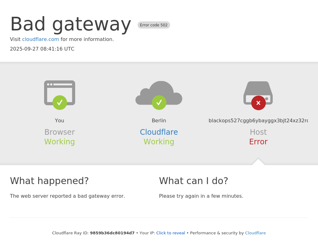 Screenshot of BlackOps Market